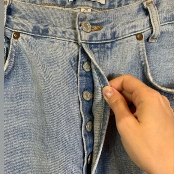 Agolde Revolve High Rise Tapered Baggy Jeans - Picture 7 of 8